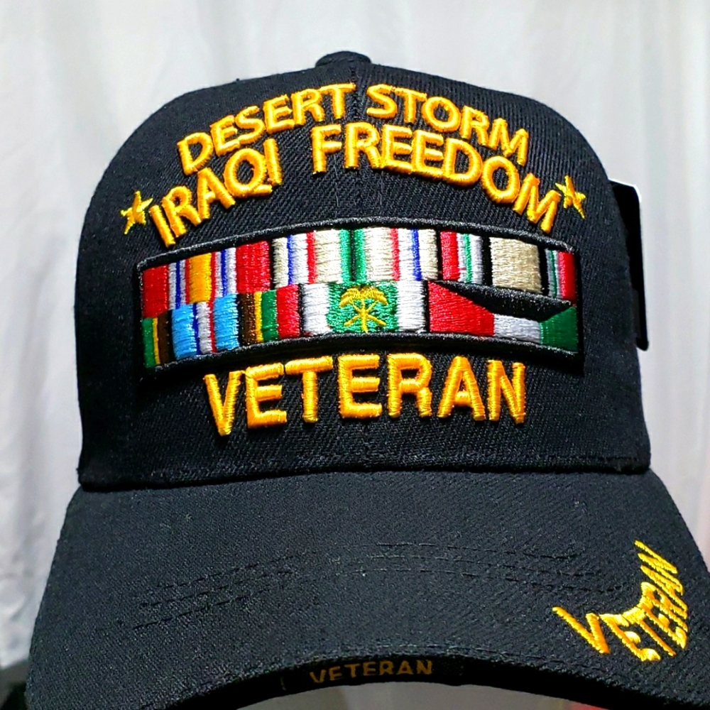 MILITARY  DESERT STORM IRAQI FREEDOM VETERAN Hat